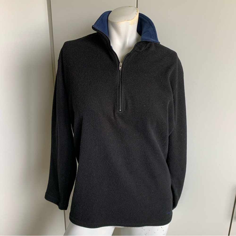 Patagonia Capilene women’s black size Medium long sleeve 1/4 zip fleece top